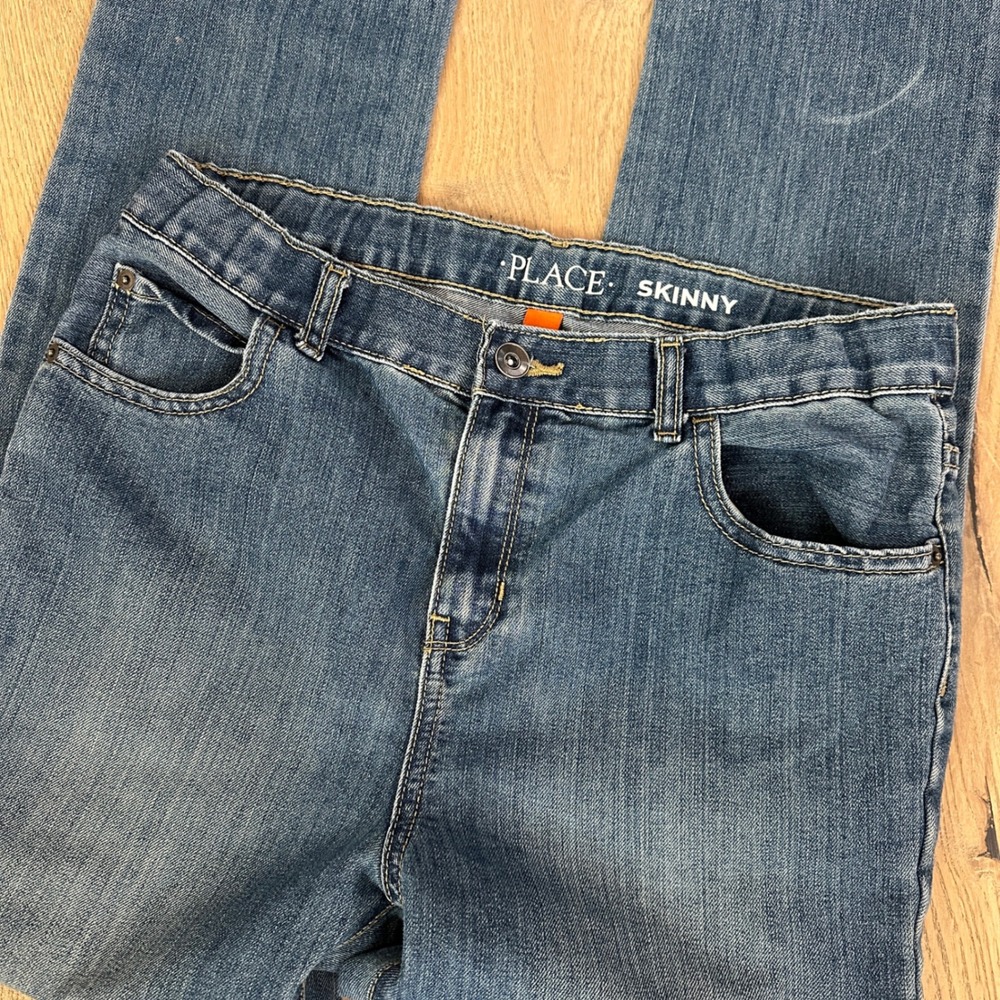The Childrens Place Boys Skinny Jeans Size 16 Blue Denim Casual Everyday